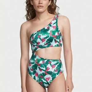 VS One-Piece Swimsuit with Tropical Flair